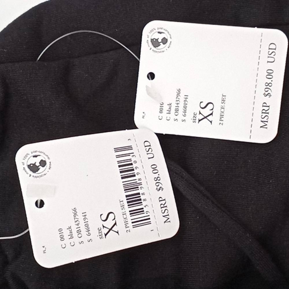 Sold! Free People Movement Sunny Athleisure Set Shorts Top 2-Piece Black - Picture 14 of 16